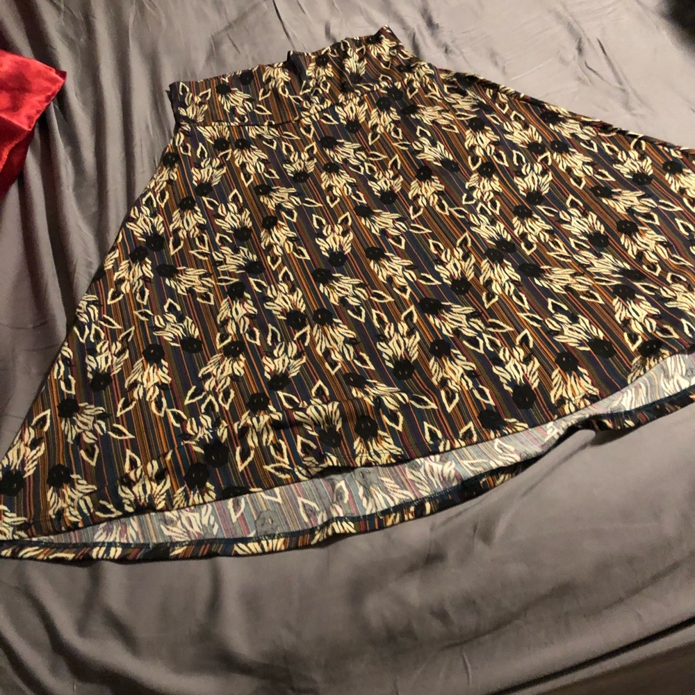 Lularoe Azure Zebra Skirt - Medium
